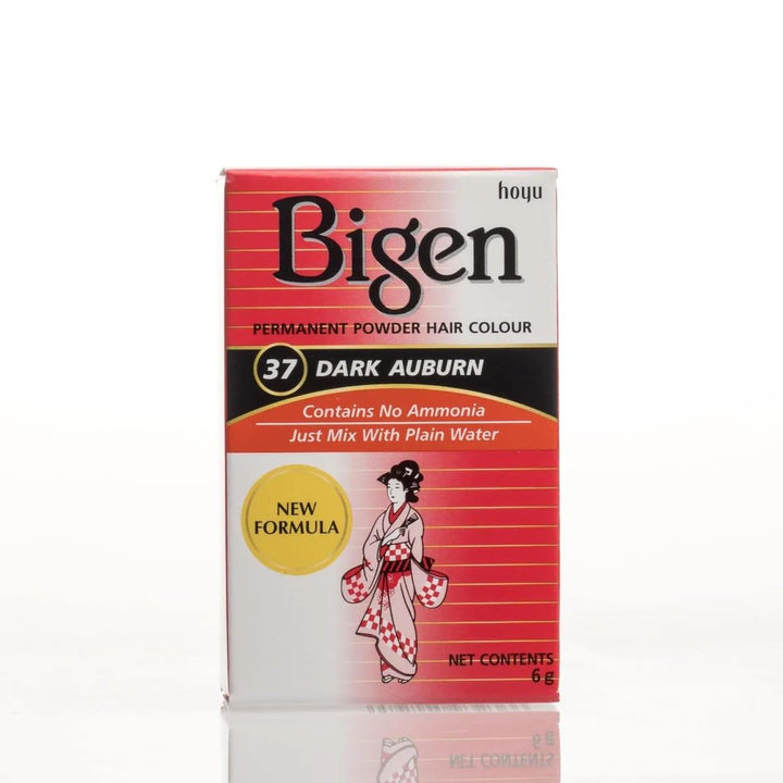 Bigen Powder Hair Color #37 Dark Auburn 0.21oz (6 Pack)