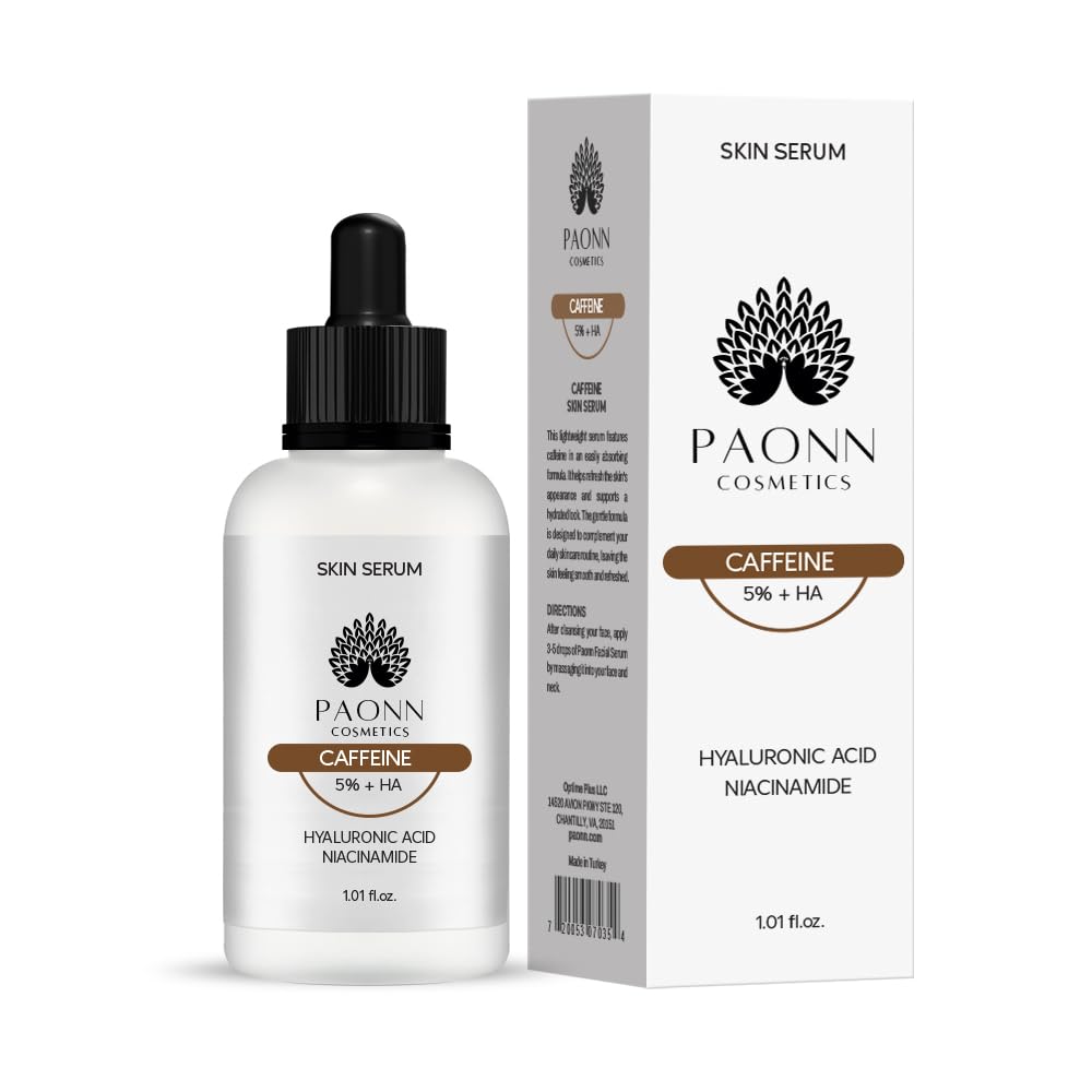 Caffeine Eye Serum for Face and Skin, Hydrating Solution, Reduces Dark Circles, Puffiness & Fine Lines, Moisturizing