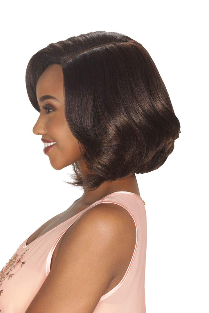 Zury Sis Synthetic Beyond Deep Side Part Lace Front Wig - H LAKE (SOM RT BURGUNDY)
