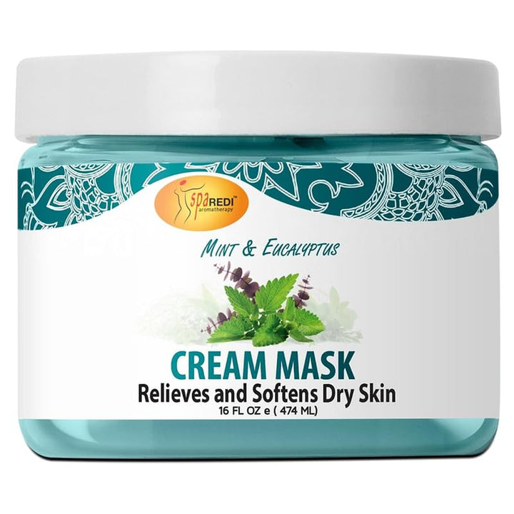 Spa Redi Pedi Cream Mask (Mint & Eucalyptus, 16 oz)
