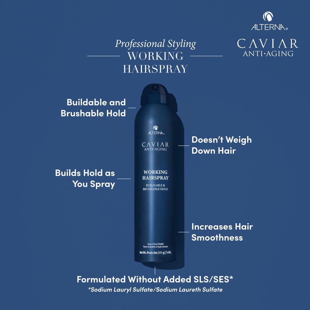 Alterna Caviar Professional Styling Working Hair Spray, 15.5 Fl Oz