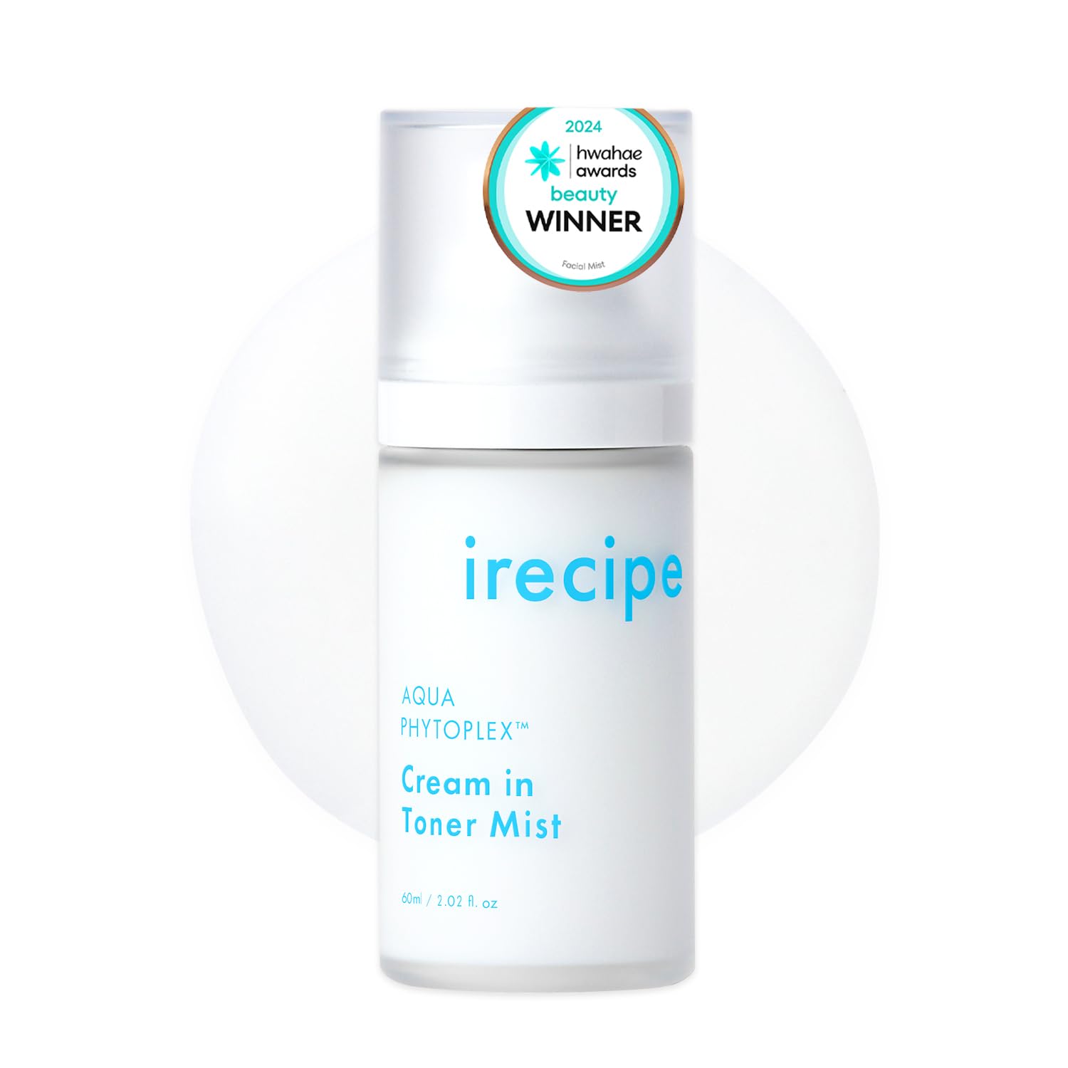 IRECIPE Aqua Phytoplex Cream in Toner Mist Long Lasting Deep Hydration, All-in-One Facial Mist for All Skin Type Unscented Clean Beauty, Vegan, Cruelty Free, Korean Skincare (60ml / 2.02 oz)