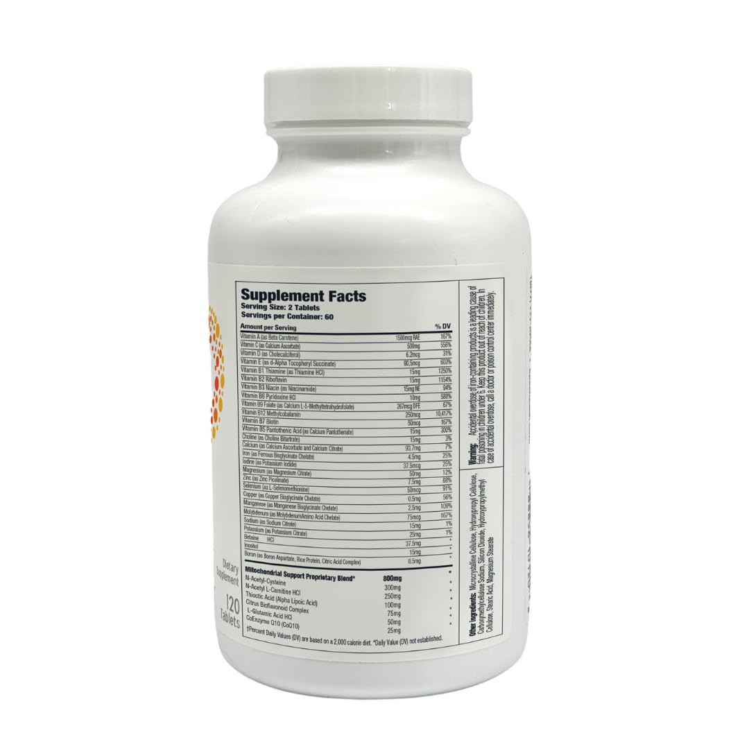 KPAX Immune, High Potency Mitochondrial Energy Supplement - Comprehensive Antioxidant Multivitamin 120 Tablets