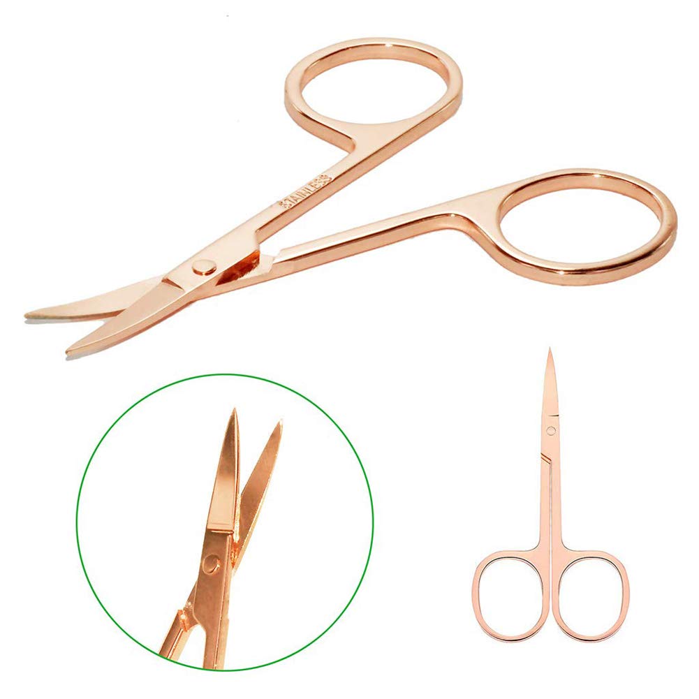 Eyelash Curler, Eyelash Tweezers, Stainless Steel Eyelash Curler, Eyelash Curler Set with 5 Silicone Refill Pads, Eyelash Extension Tweezers, Remover Clip Tweezers Nipper for Various Eye Shape