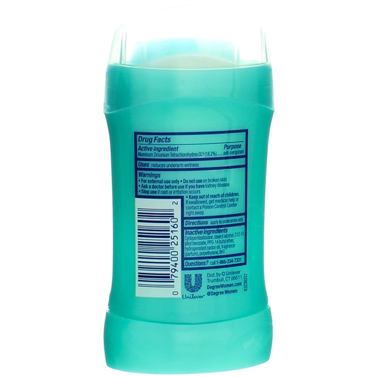 Degree Deodorant 1.6oz Womens Shower Clean (2 Pack)