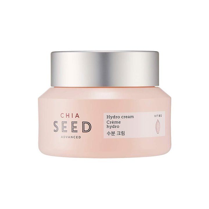 The Face Shop Chia Seed Advanced Hydro Cream | Concentrated Gel Type Hydrating Cream with Instant Cooling Effect | Formulated for Intense, Upgraded & Hydrating Care, 1.76 Fl Oz