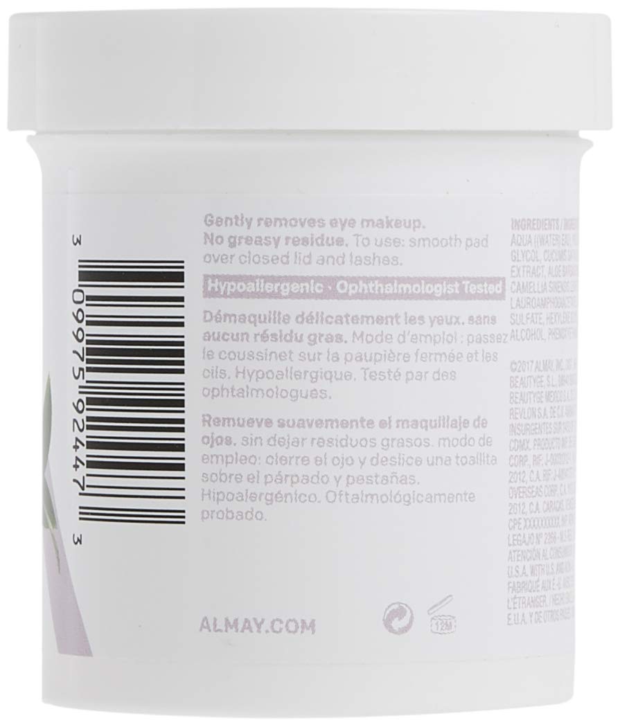 Almay Oil-free Eye Makeup Remover Pads, 80 Pads
