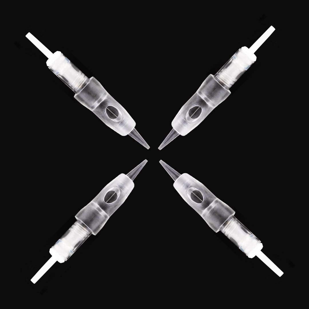 10PCS Intelli Needle Cartridge With Safety Membrane - Compatible with Intelli, i2, Lady, Arrow, & Meraki Tattoo PMU Brows Machine By Mellie Microblading (Membrane Needle Cartridge, 1RL .25mm)