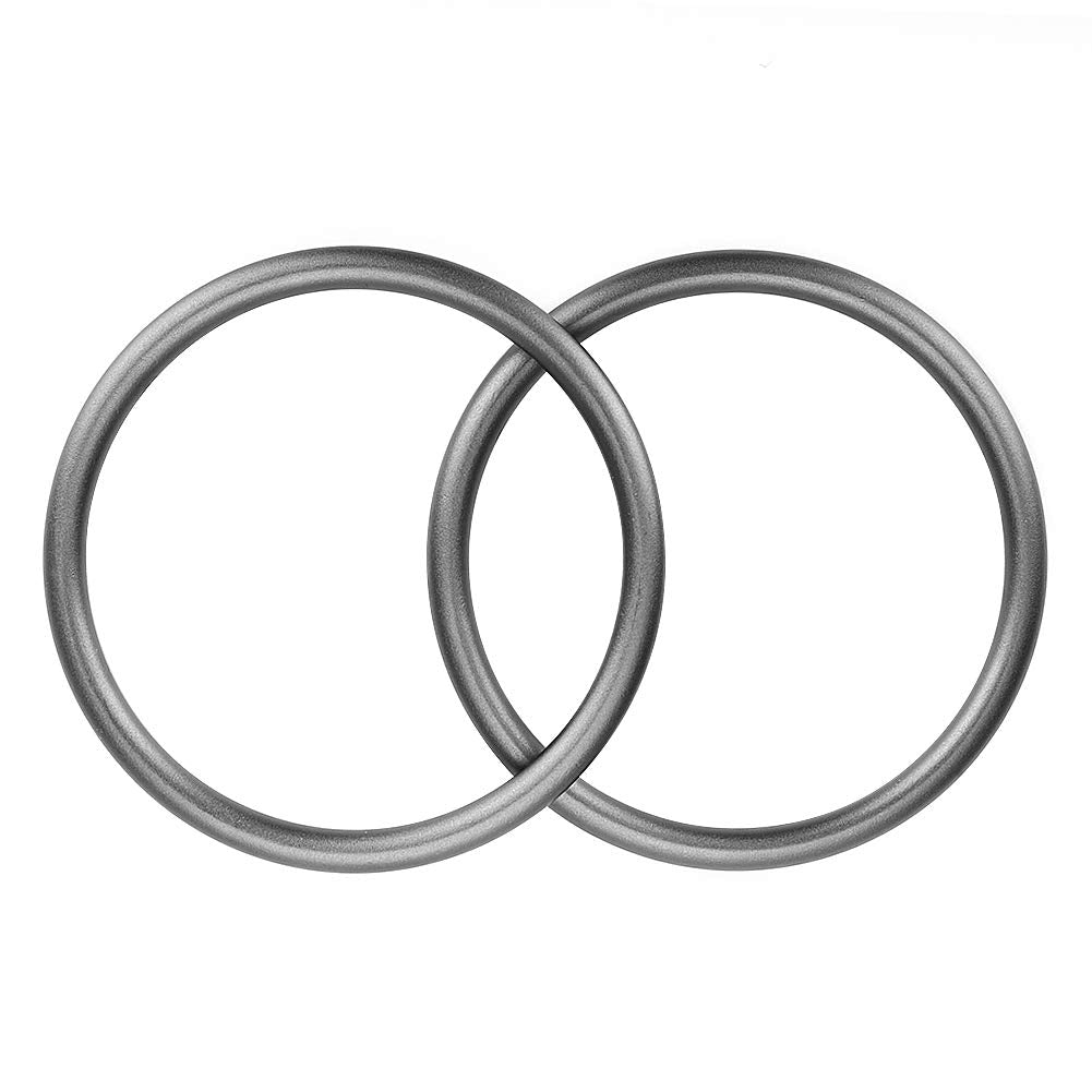 Accmor Aluminium Baby Sling Ring 3 inch Soft Wrap Carrier Rings Accessory for Infants Toddlers Newborn Kids (Gray)