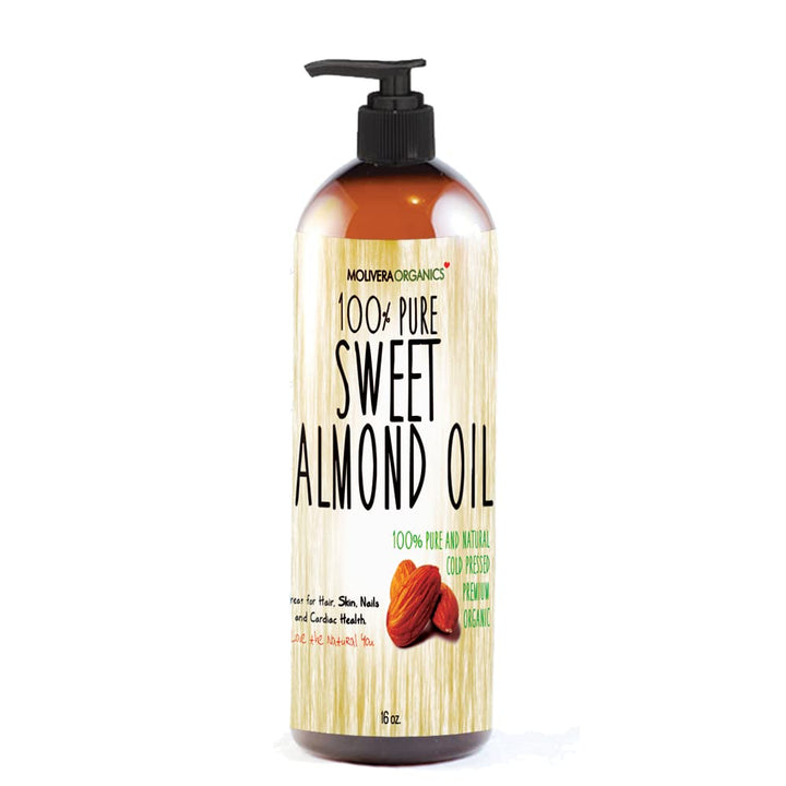Molivera Organics Sweet Almond Oil - 16 Oz