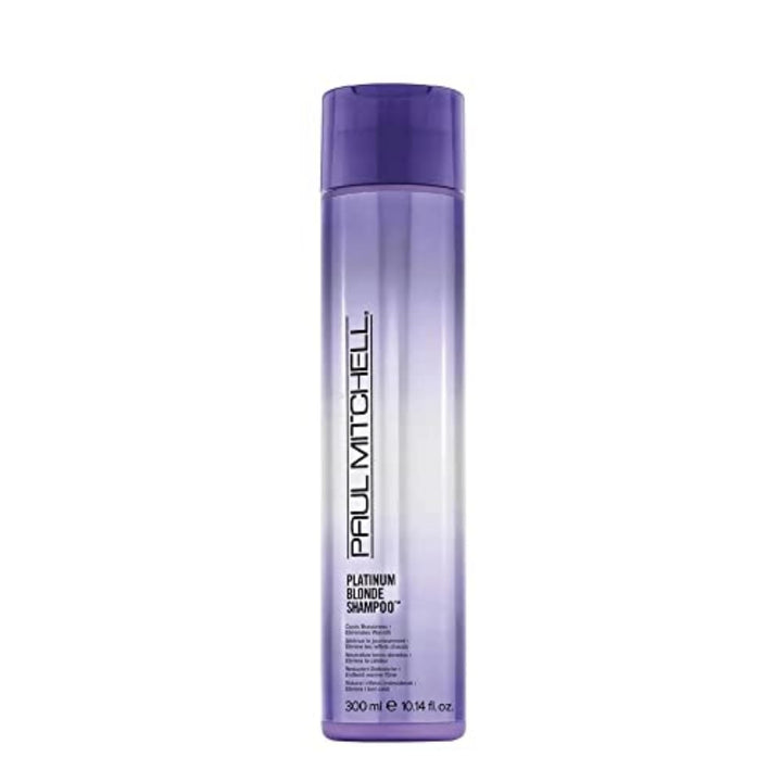 Paul Mitchell Platinum Blonde Purple Shampoo, Cools Brassiness, Eliminates Warmth, For Color-Treated Hair + Naturally Light Hair Colors, 10.14 fl. oz.