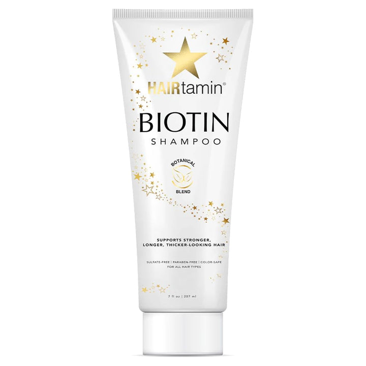 Hairtamin Biotin Hair Growth Shampoo, Promotes Healthy Growing Hair and Strength with Hydrating Vitamin Rich Formula in this Sulfate Shampoo, Made With Vitamin B5, Cucumber Extract, Aloe Vera