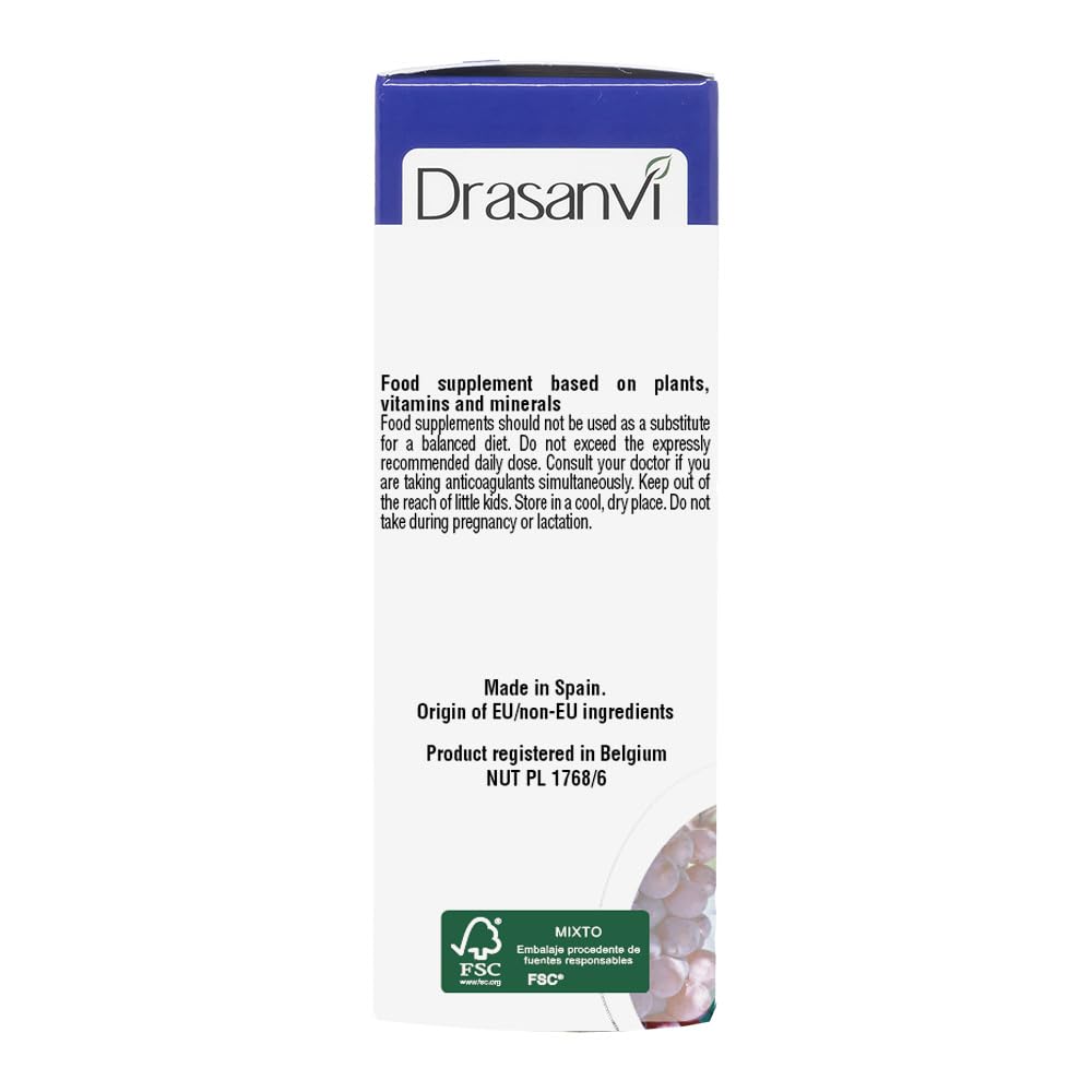 Drasanvi VENOX 45 Capsules - Health Care - Vitamins & Dietary Supplements - Vitamins - Multivitamins - Legs - Red Vine - Blueberries - Blackcurrant - Vitamins A, C and E - Gluten Free - Vegan