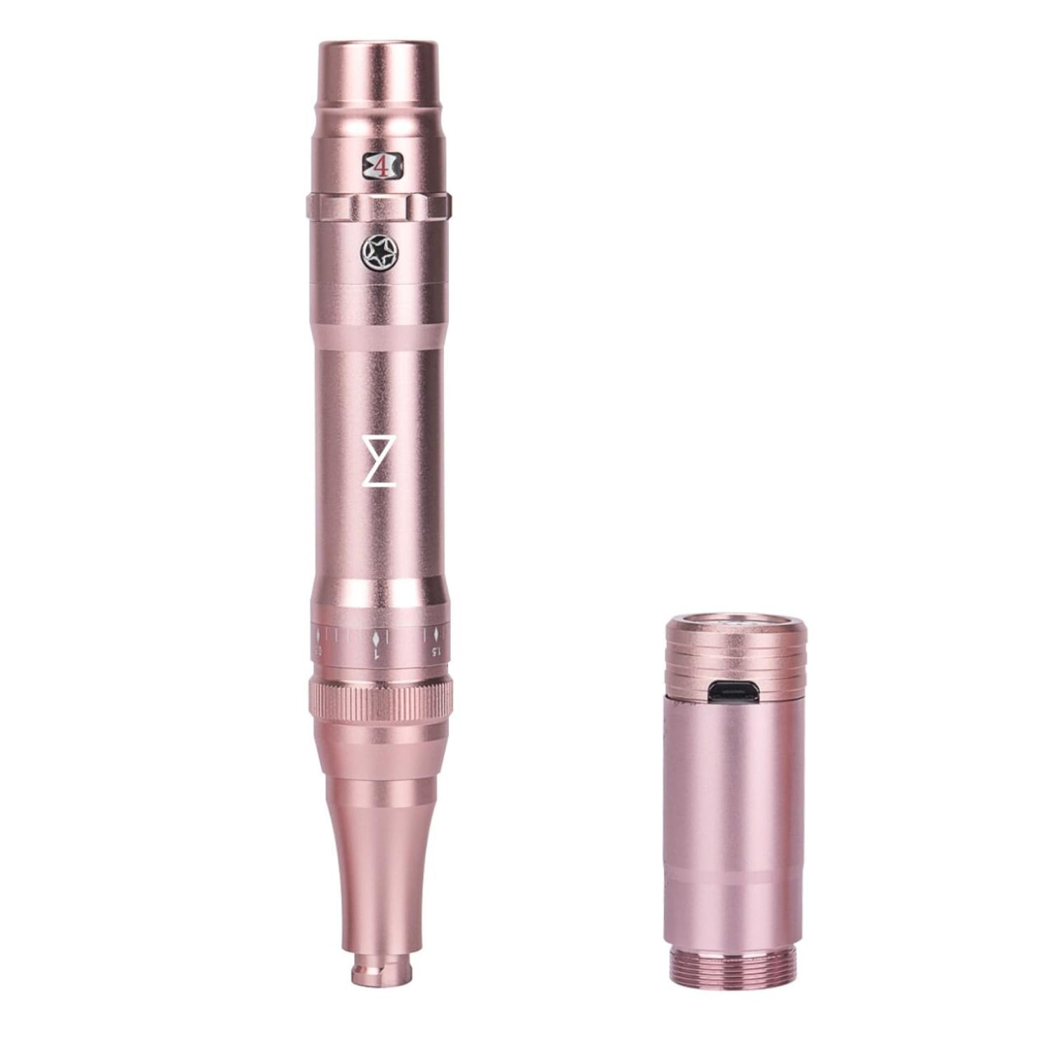 M Professional Permanent Makeup Machine - Microblading, Eyeliner, Lip, Microshading, Ombre Brows - Flawless Beauty & Effortless Precision with Every Stroke - Wireless Machine Kit (Pink)