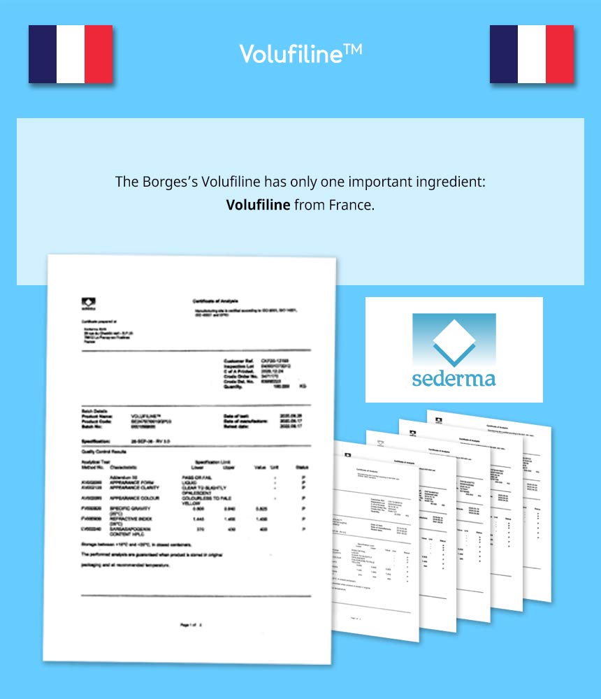 Volufiline Serum 1.7 fl. oz. / 50 ml/Volufiline Oil for face, breast, butt, Skin Elasticity, 100% Genuine, France Sederma, Cosmetic Ingredient booster korean volifiline glass bottle