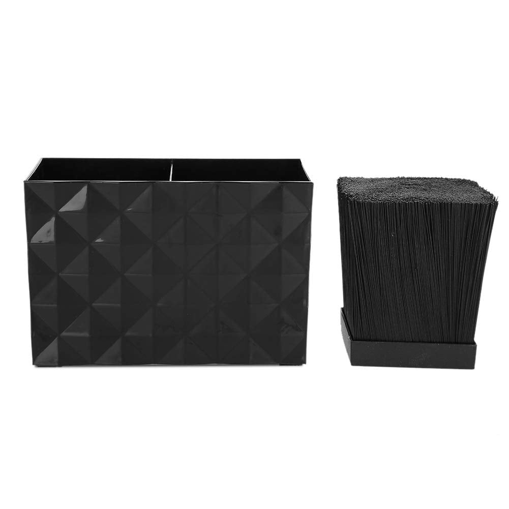 ZJchao Double Case Professional Salon Stylish Hairdresser Scissor Combs Clips Storage Case Hairdressing Tools Accessories Holder Rack Shears Rack for Pet Groomer (Black)