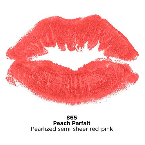 Revlon Super Lustrous Lipstick, Creamy Formula For Soft, Fuller-Looking Lips, Moisturized Feel, Peach Parfait (865), 0.15 oz