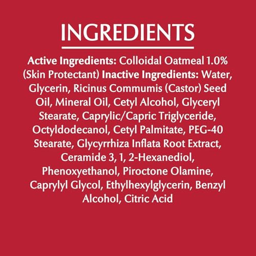 Eucerin Eczema Relief Cream, Full Body Lotion, Moisturizing Eczema Cream with Colloidal Oatmeal (Skin Protectant) and Ceramide 3, 8 Oz Tube