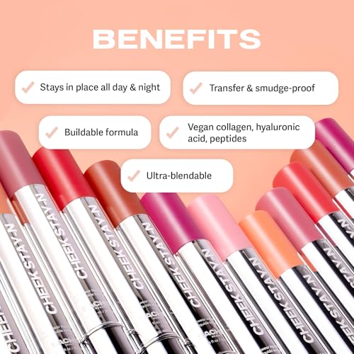 Sacheu Cheek STAY-N Liquid Blush for Cheeks — High Pigment, Buildable, Lightweight Cream Blush Infused With Squalane, for Dewy & Radiant Flushed Cheeks — Long-lasting & Cruelty Free, I'm Hot