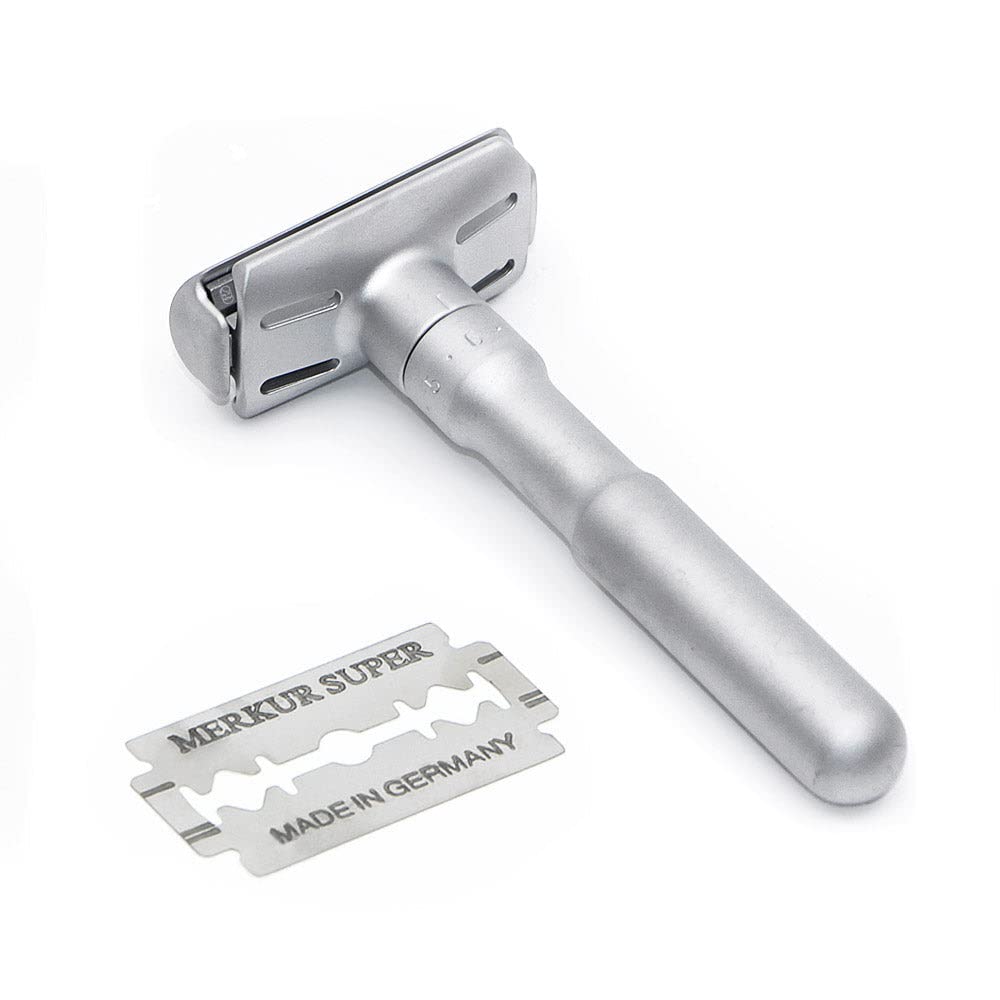 Merkur Razor Adjustable Futur Brushed Chrome Safety Razor, MK-700002 , 1 Count (Pack of 1)