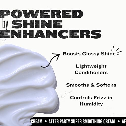 Bed Head by TIGI After Party Super Smoothing Cream – Anti Frizz hair styling product with humidity protection for frizzy, dull or coarse hair, 3.38 fl. oz.