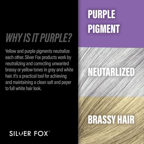 Godefroy Silver Fox Beard and Scalp Shampoo Gray Reducing Beard Wash Removes Brassy Tones Moisturize & Nourish Beard & Scalp For Men