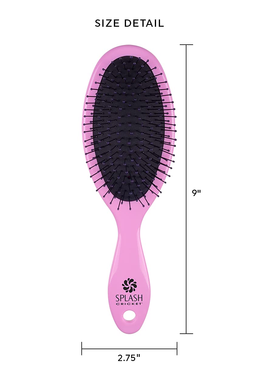 Cricket Splash Detangling Brush, Pink, 6 Ounce