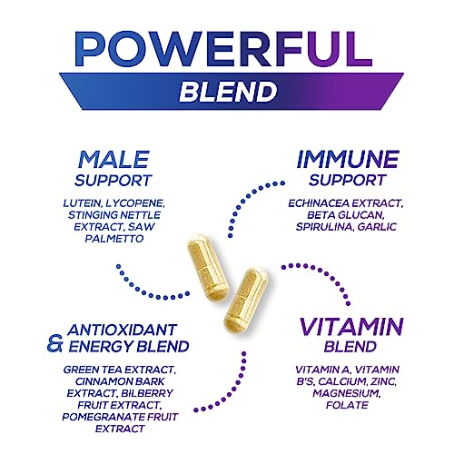Multivitamin for Men - Mens Multivitamins for Daily Nutritional Support, Men's Multivitamin with Vitamin A, C, D, E, B12, Zinc & More, Immune Health & Energy Support Vitamins Supplement - 120 Capsules