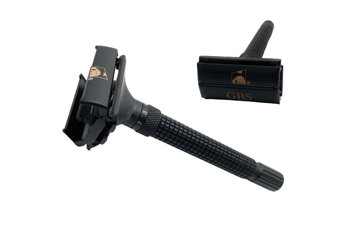 GBS Horn Double Edge Safety Razor Comes with 5 Pack Derby Blades
