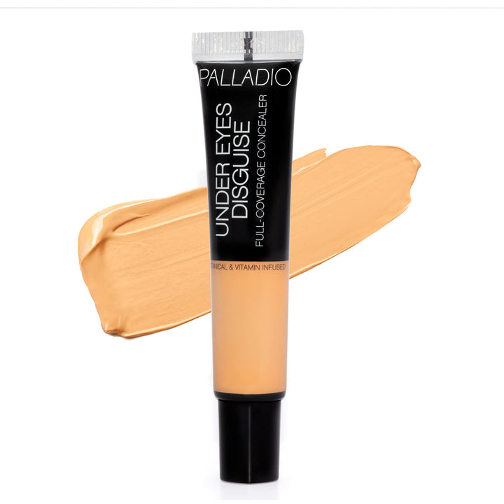 Palladio Beauty Under Eye Concealer to Hide Blue Lines - Long Wear Dark Circles Corrector for Fair Skin, Yellow Lemonade Color - 10 g