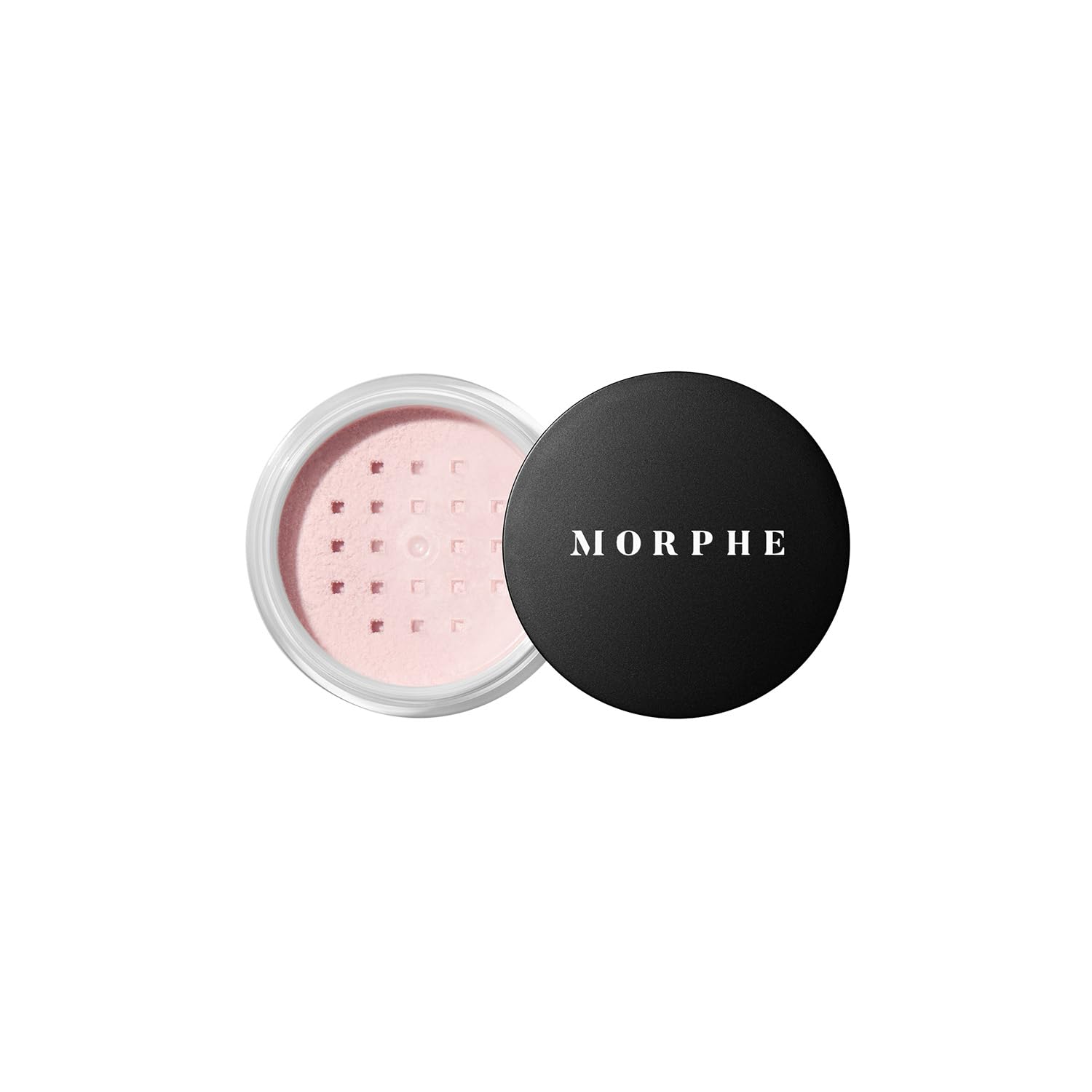 Morphe Mini Bake & Set Setting Powder - Lightweight, Talc-Free Finishing Powder for Face Makeup with a Soft, Natural Finish - Minimizes Shine for Up to 24HR - Brightening Pink (0.09 oz)