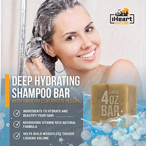 Organic Shampoo Bar (Packed with Neem Amla Shikakai Hibiscus) Made in USA (Natural Herbal Clarifying Surfactant Free) Ayurvedic Handmade Aromatherapy (Citrus)