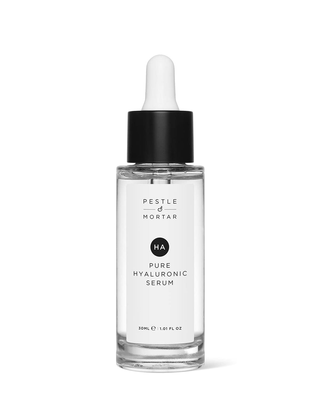 Pestle & Mortar 2% Pure Hyaluronic Acid Serum for Face, with Vitamin B5, Anti-Ageing, Hydrating Facial Moisturizer – Deep Hydration and Fragrance Free 30ml/1 oz