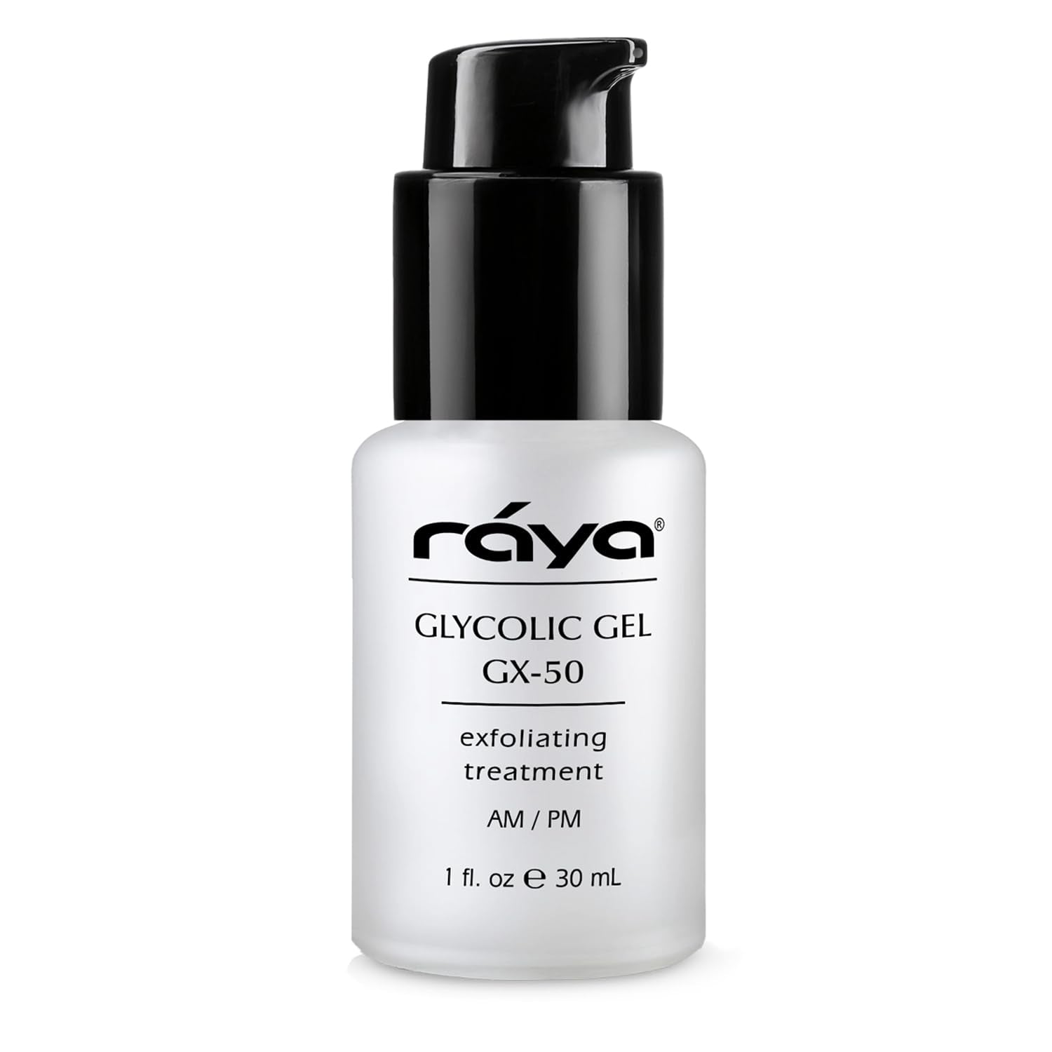 Raya Glycolic Gel GX-50 | Face Exfoliator & Serum | Against-Wrinkle Facial Serums with AHA for Oily & Break-Out Skin | Clears Blemishes, Reduces Oiliness & Fine Lines