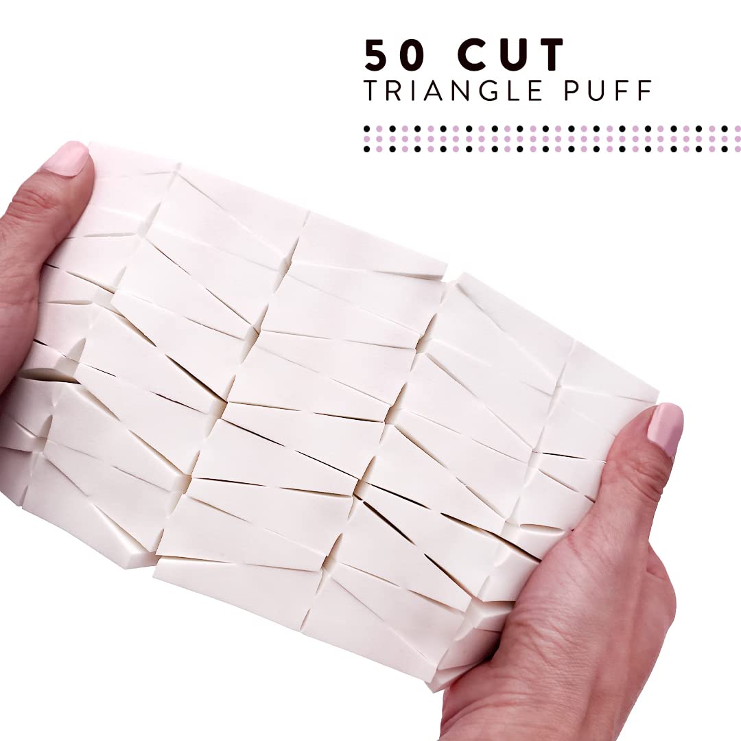 Artist's Choice Makeup Sponge Mini Applicator Wedges, For Foundation, Blush, Eye Shadow, Crisp Edges for Control, Effortless Blending and Smoothing, Sanitary Single-Use Option, Latex Free, Pack of 250