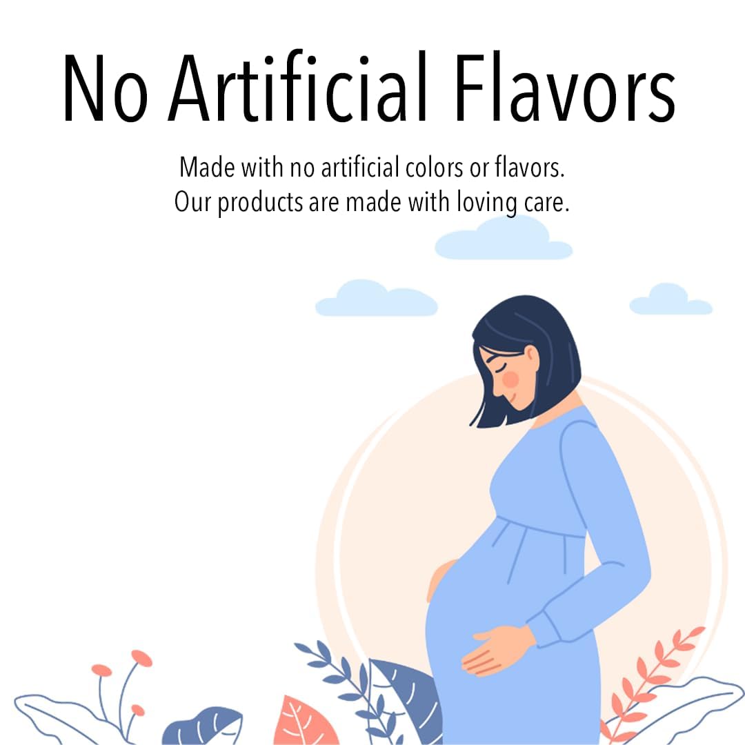 VitaGlobe Prenatal Vitamin Gummy - Womens Multivitamin for Healthy Growth and Brain Development with Vitamin A, D E, B6, Folate and Biotin, 60 Count