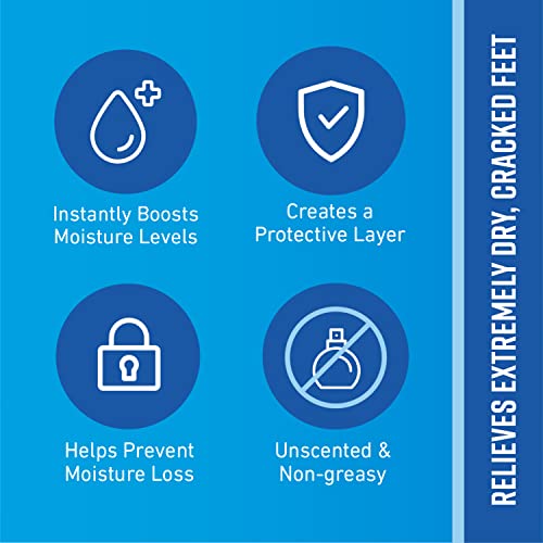 O'Keeffe's for Healthy Feet Foot Cream, Guaranteed Relief for Extremely Dry, Cracked Feet, Instantly Boosts Moisture Levels, 3.2 Ounce Jar, (Pack of 3)