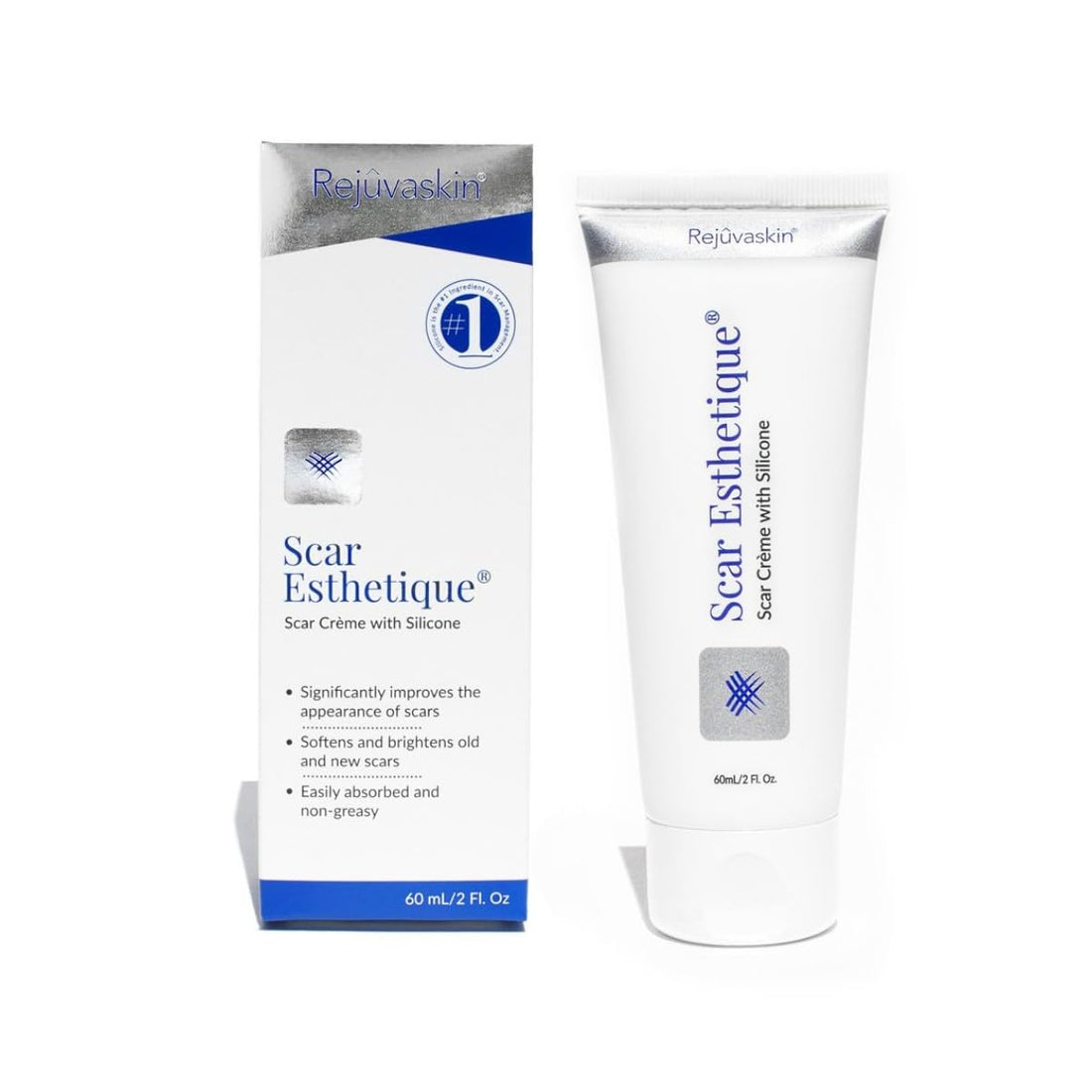 Scar Esthetique Scar Crème with Polypeptides and 10 Anti-Oxidants, 2-Ounces