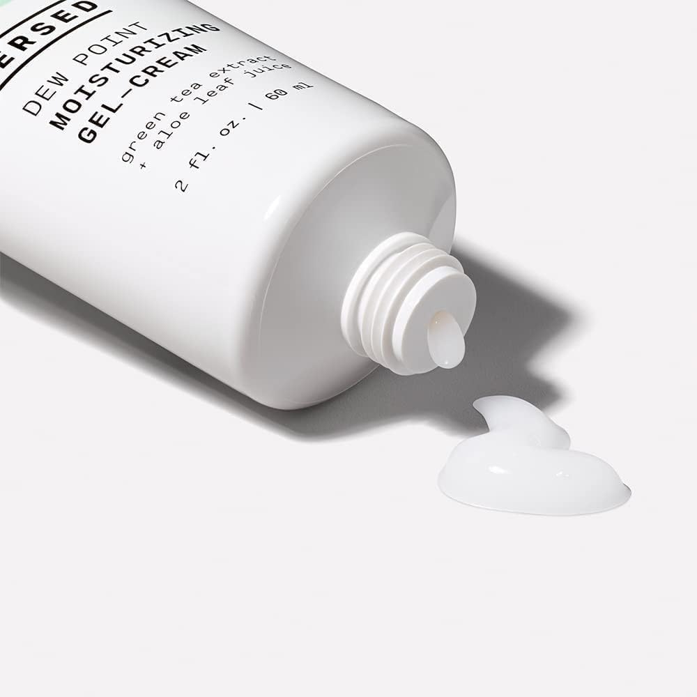 Versed Dew Point Gel Moisturizer For Face - Antioxidant-Rich Gel Cream with Green Tea Extract + Aloe Leaf Juice - Fast Absorbing, Non-Greasy Hybrid Facial Cream for Dry Skin, Vegan (2 fl oz)