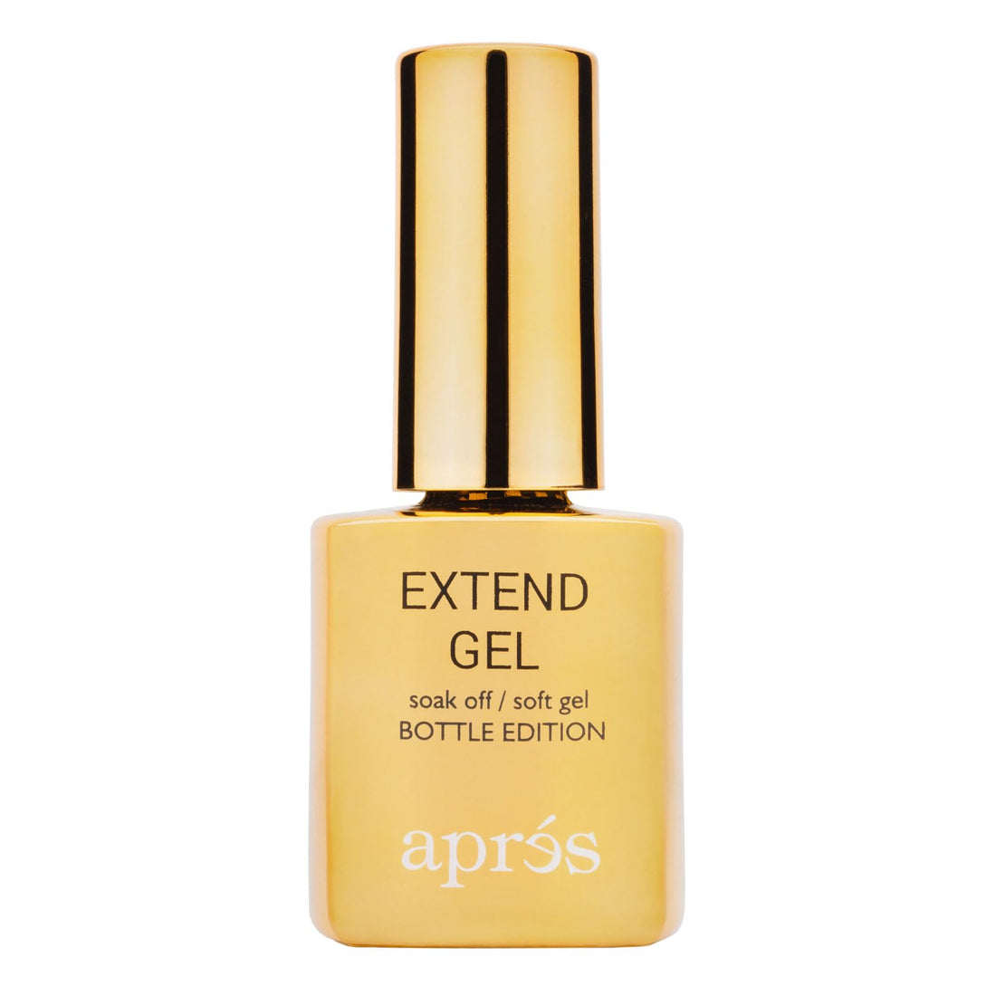 Apres Nail Extend Gel Gold Bottle | 15mL | Premium Quality | Soft Gel, Gel-X Tips Adhesive, Easy Application, Easy Removal, Soak Off, Applicator Included