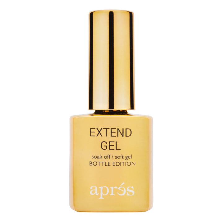 Apres Nail Extend Gel Gold Bottle | 15mL | Premium Quality | Soft Gel, Gel-X Tips Adhesive, Easy Application, Easy Removal, Soak Off, Applicator Included