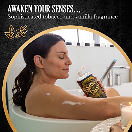 Castile Liquid Body Wash for Sensitive Skin – Natural Shampoo for Men with Olive Oil, Cocoa Butter & Coconut Oil – Tobacco Vanilla by Carolina Castile (Tobacco Vanilla, 32 Fl Oz)