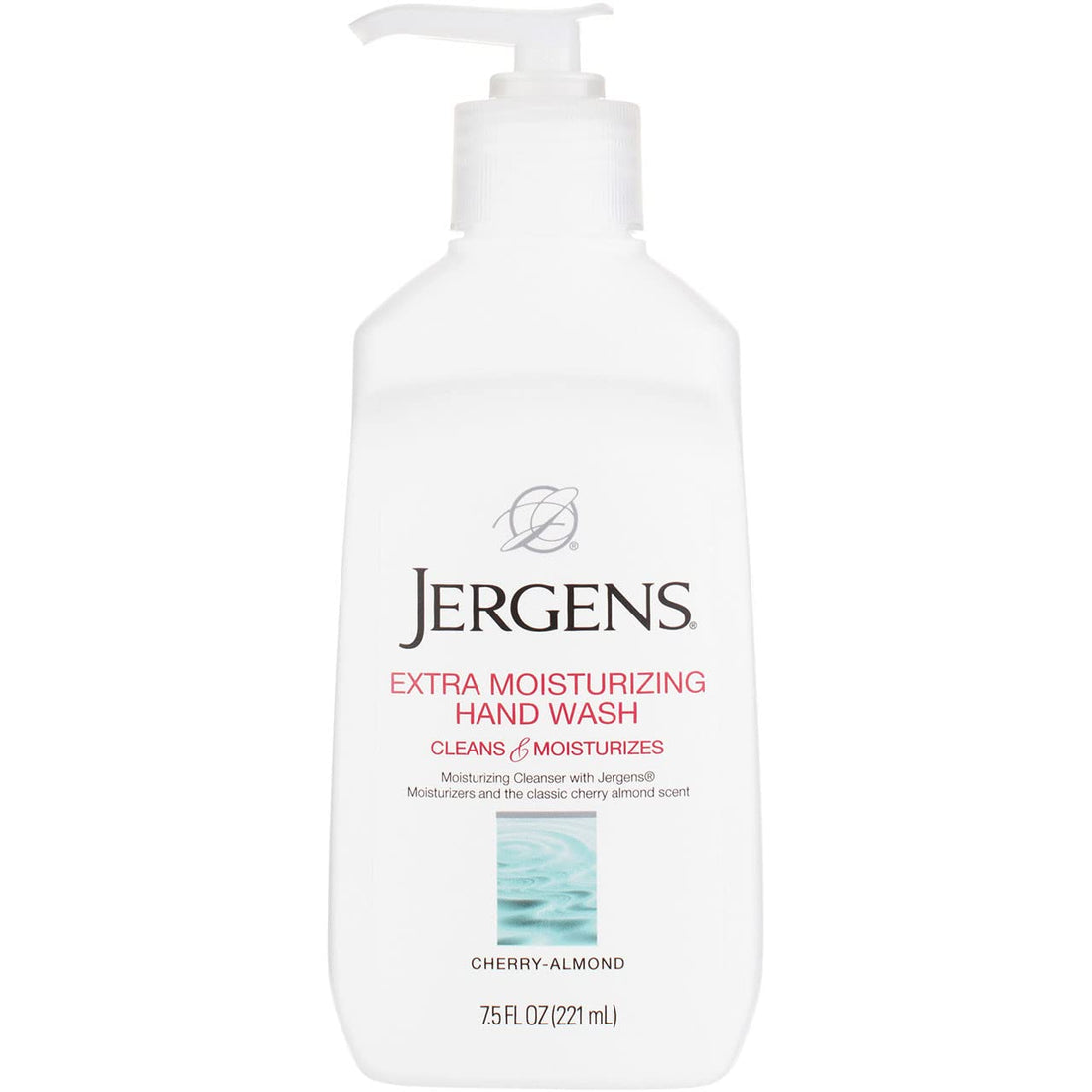 Jergens Extra Moisturizing Hand Wash, Cherry-Almond 7.50 oz (Pack of 3)
