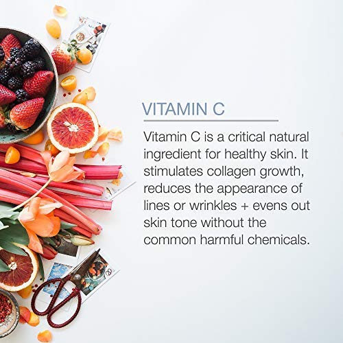 Hyaluronic Acid Serum, New and Improved Brilliance-C Vitamin C Serum for Face, Age-Defying Dark Spot Corrector for Face - Vegan, Cruelty-Free Facial Serum - Wrinkle Serum by Pure Body Naturals, 1 oz