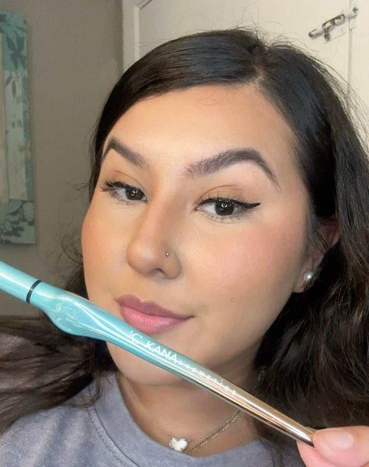 KANA cosmetics Waterproof, Intense black matte liquid eyeliner, Long lasting up to 24 H. A Dupe for Gen Z and Millennials