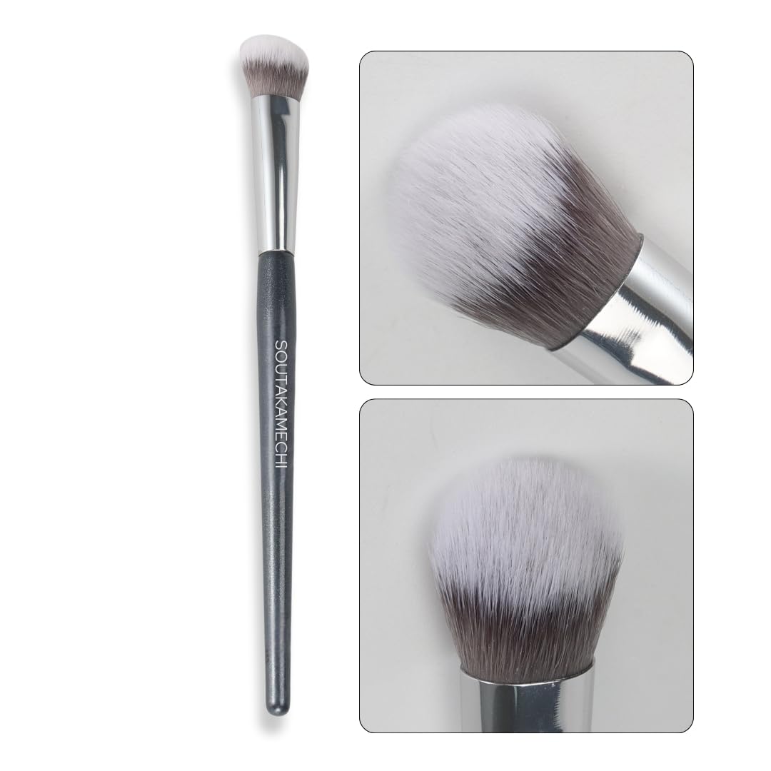Concealer Brush – Kitten Paw Under-Eye Makeup Brush for Blending, Buffing & Setting – Works with Cream, Liquid & Powder – Covers Blemishes & Dark Circles – Soft Vegan Bristles
