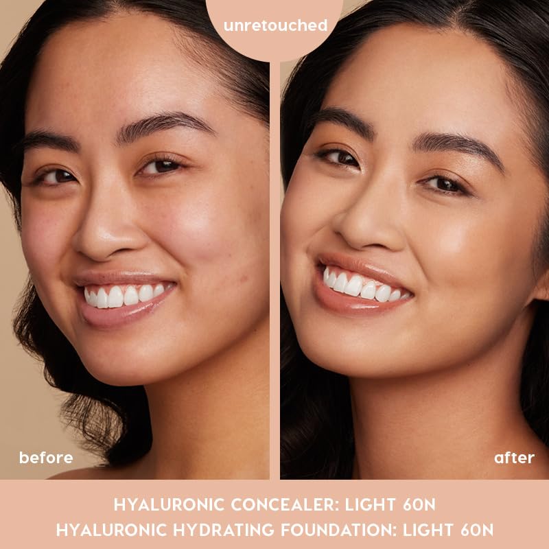 ColourPop Pretty Fresh Creamy Concealer - Full Coverage Concealer with a Natural Finish - Formulated with Hyaluronic Acid & Coconut Water for Instant Hydration - Light - 40N (0.3 oz)