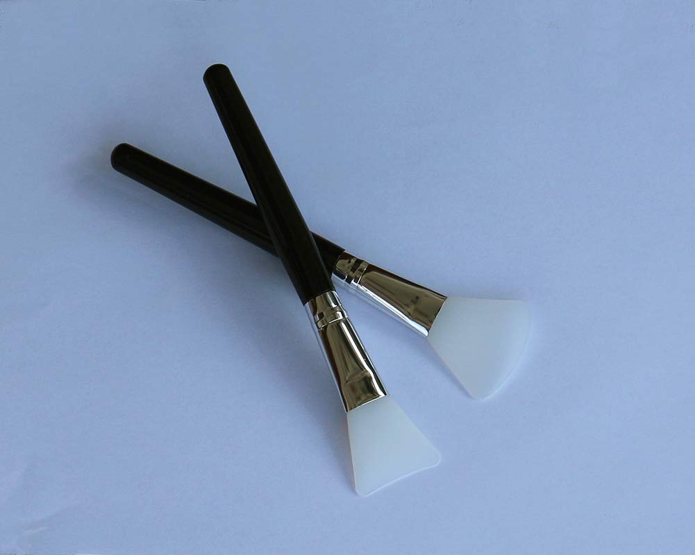 LORMAY 2 Pcs Premium Quality Silicone Face Mask Brush for Facials, Mud, Clay Mask, DIY, Modeling Mask, Body Lotion, and BB CC Cream