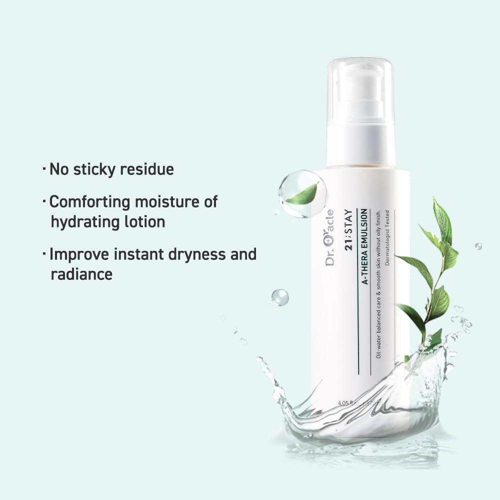 A-Thera Emulsion Face Moisturizer Moisturizing Facial Lotion for Sensitive Skin, (4.05fl.oz) Dermatologist Tested, 21;STAY by DR.ORACLE