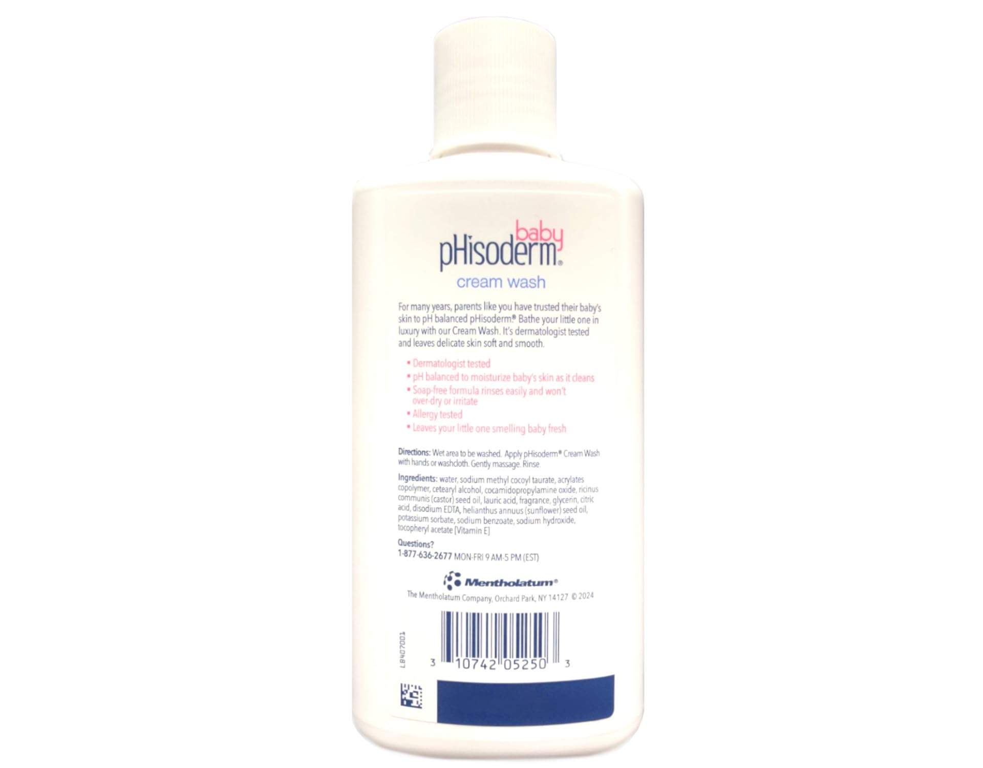 Phisoderm Baby Cream Wash 8 Fluid Ounce (236 ml) (Pack of 2)